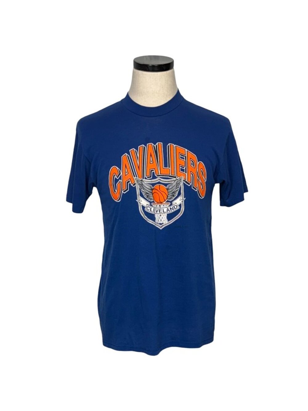 Vintage 80s Cleveland Cavaliers Logo 7 Blue Single-Stitched T-Shirt Men’s Size L